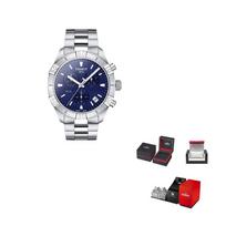TISSOT PR100 Kolekcija Kvarcinis Mechanizmas Vyriški Laikrodžiai Laikrodis 44mm Mėlynas Ciferblatas Nerūdijančio Plieno Korpusas T101.617.11.041.00 Regular Watch Box