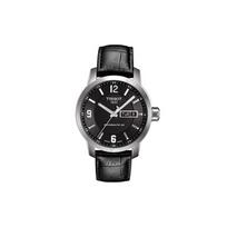 TISSOT 200 Automatinis Mechaninis Laikrodis 200m Vandeniui Atsparus Vyriškas Laikrodis 39mm Juodas Ciferblatas Nerūdijančio Plieno Korpusas T055.430.16.057.00 Black Dial