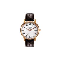 TISSOT Kason Zen I Kolekcija Kvarcinis Mechanizmas Atsparumas Vandeniui 30m Vyriški Laikrodžiai Laikrodis 40mm Baltas Ciferblatas T085.410.36.013.00 White Dial Brown Strap