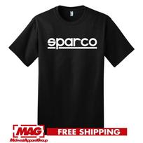 SPARCO JUODI MARŠKINĖLIAI Logotipas Lenktynės Automobilių Sėdynės Pavarų Dėžė Žaidimai Lenktyninis Automobilis Automobilių Įrankiai Unisex Marškinėliai XXL