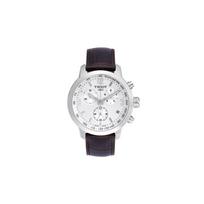 TISSOT 200 Kvarcinis mechanizmas 200m atsparumas vandeniui Vyriškas laikrodis 42mm Sidabrinis ciferblatas Nerūdijančio plieno korpusas Odinis dirželis T055.417.16.037.00 Silver Dial