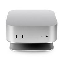 Metal Stand for Apple Mac Mini M4/M4 Pro Desktop Holder Ventilation Heat Dissipation Cooling Desktop Mount Storage Rack balta