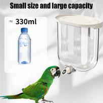 Bird Water Feeder Parakeet Water Feeder 330ml Mounted Pin-Touch No Drip Waterer Cage Accessory for Cockatiels Lovebirds CN