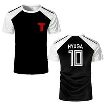 Captain Tsubasa Anime Marškinėliai Hyuga Cosplay Futbolo Marškinėliai Trumpomis Rankovėmis 3D Spausdinti Marškinėliai Grafiniai Drabužiai S
