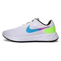 Nike „Revolution 6 Next Nature SE“ maišymo ir derinimo vyriški sportbačiai balti juodi „Fuchsia-Dream“ FJ1049-100 44.5