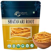 BrijBooti Shatavari šaknis 100 g Žalia Indijos Asparago Racemosus Geltona Shatawar Ekologiška satawari Gryna Geltona Šaknis - Natūralus Satavar 100GM