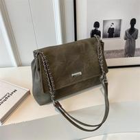 Retro Chian odiniai pečių krepšiai moterims Paprastas nešiojamasis krepšys 2024 m. žiemos Crossbody Bag Lady Travel Vintage rankinės 31cmx20cmx10cm smėlis
