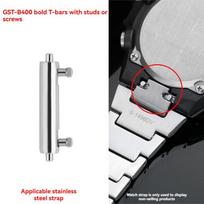 Skirta Casio GST-B400 laikrodžiui Ausies priedai Dvigalvis greito atsegimo ausis Nerūdijančio plieno jungiamasis strypas Spyruoklinė ašis 14mm 14mm