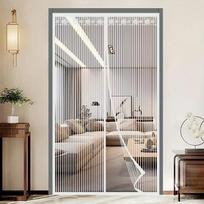 Magnetic Mosquito Door Curtain - Strong Magnet Design,Easy Install & Clean Breathable Polyester Mesh for Home Bedroom Kitchen 70x210cm