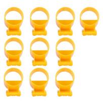 10Pcs Tree Support Frame Anti-skid Easy to Install Strong Construction Plastic Large Tree Growing Support Stakes Home Supplies E yellow