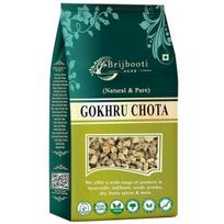 Brijbooti Gokhru Chota 400 gram - Tribulus Terrestris Seeds - Small Caltrops - Pure & Natural 400GM
