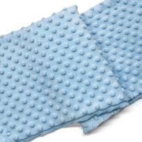 Minky Dot Fabric For Baby Comfort Blankets 1mm Pile Length Polyester Single Sided Swaddle Baby Crying Comfort Plush Fabric 45x45cm