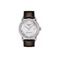 TISSOT prabangi kolekcija Mechaninis judėjimas Vyriški laikrodžiai Laikrodis 41mm Baltas ciferblatas Nerūdijančio plieno korpusas T086.407.16.031.00 Silver Dial