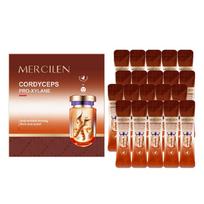 MERCILEN 20PCS Kordicepso Bose Yin Dviguba senėjimą stabdanti miego kaukė Drėkinanti, stangrinanti, nuo raukšlių tepama, antrojo metimo šaldomoji kaukė
