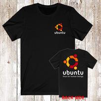 Ubuntu Linux Men's Black T-Shirt Size S-5XL Unisex T-Shirt S