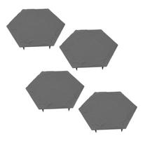 4pcs Stepping Stones Outdoor with 24pcs Ground Stakes Wther Resistant Decorative Stone for Garden Yard Lawn Pathway Walk Way