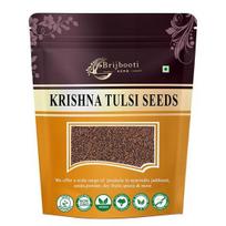 Brijbooti Krišnos Baziliko Sėklos Valgymui (100 g) - Shyama Tulsi - Juodos sėklos - Tulsi sėklos | FSSAI, GMP, ISO sertifikuota 100GM