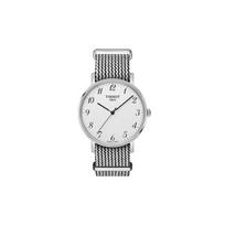 TISSOT Meishi kolekcijos Kvarcinis mechanizmas 30m atsparumas vandeniui Vyriški laikrodžiai Laikrodis 38mm Sidabrinis ciferblatas T109.410.18.032.00 Silver Dial