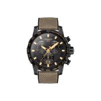 TISSOT Daring kolekcijos kvarcinis vyriškas laikrodis 45,5 mm juodas ciferblatas nerūdijančio plieno korpusas audinio dirželis T125.617.37.051.01 Regular Watch Box
