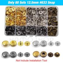 Snap Fasteners Kit Metal Button Snaps with Fastener Snap Installation Pliers For Leathercraft Clothes Garment Jean Bags Shoes