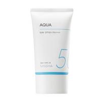 MISSHA All Around Safe Block Aqua apsauginis kremas nuo saulės SPF50+ PA++++ Drėkinanti UV apsauga Kremas nuo saulės 50ml 1