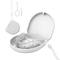 with Removal Tools Retainer Case Silicone Wrist Strap Portable Invisalign Mouthguard Case with Ventilation Holes balta