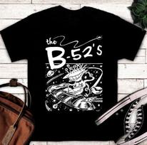 B-52 Muzikinė Grupė Juodi Marškinėliai Visų Dydžių Medvilniniai Juodi Marškinėliai Unisex Marškinėliai M