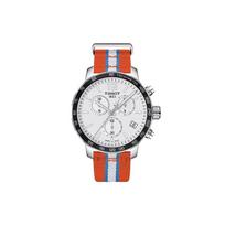 TISSOT Time Jog Kolekcija Kvarcinis Mechanizmas 100m Atsparumas Vandeniui Vyriškas Laikrodis 42mm Baltas Ciferblatas T095.417.17.037.14 Orange Strap