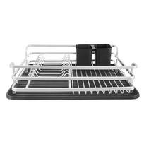 Juodos ir baltos spalvos iš metalo kiaurasamtis 43x32 cm Deluxe – Orion