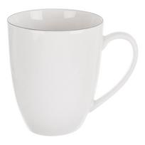 Baltos spalvos iš porceliano puodelis 390 ml Decora – Orion
