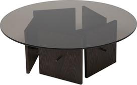Ferm Living Kavos staliukas Aukko 90 cm, juodas