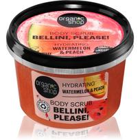Organic Shop Bellini, please! drėkinamasis kūno šveitiklis kvepalai watermelon & peach 250 ml