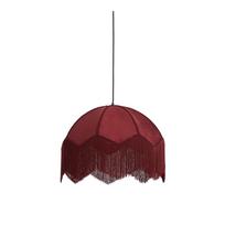 Kabantis šviestuvas bordo spalvos ø 60 cm su tekstiliniu gaubtu Malacia – Light & Living