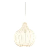 Kabantis šviestuvas smėlio spalvos ø 50 cm su tekstiliniu gaubtu Elati – Light & Living