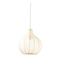Kabantis šviestuvas smėlio spalvos ø 39 cm su tekstiliniu gaubtu Elati – Light & Living