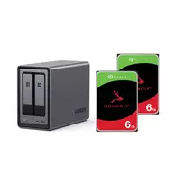 Ugreen DXP2800 + 2x 6 TB Seagate IronWolf kietieji diskai rinkinys | UGRSEA-XP2 | 4250494931755