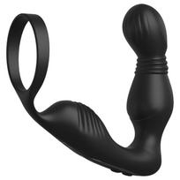 Pipedream Anal Fantasy Elite - prostatos vibratorius su penio žiedu (juodas)