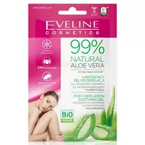 EVELINE_99% natūralus alavijo po depiliacijos raminamasis gelis jautriai ir į paraudimą linkusiai veido ir kūno odai 5mlx2