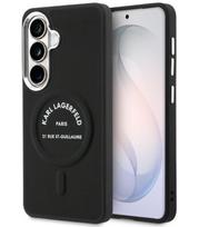 Juodas dėklas Samsung Galaxy S26 telefonui "Karl Lagerfeld PU RSG Logo Magnetic Case"