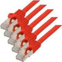 ShiverPeaks Cat. 7 S/FTP 5 m - 5 m - Cat7 - S/FTP (S-STP) - RJ-45 - RJ-45 - Rot