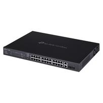 TP-Link Omada ES228GMP valdomas L2 Gigabit Ethernet (10/100/1000) tinklo jungiklis su PoE juodas