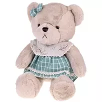 Teddy bear - beige Zosia 58cm in green VINTAGE dress ZA5923 D
