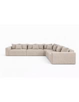 LIVING 2C2 MAXI (360X360cm) modulinis  komplektuojamas minkštas kampas
