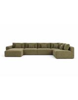 LIVING 3C1 SU ŠEZLONGU MAXI (470X249cm) modulinis  komplektuojamas minkštas kampas
