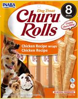 INABA Churu Rolls Chicken 8x12g vištienos suktinukai šunims