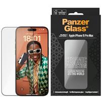 PanzerGlass Ceramic Protection for iPhone 15 Pro Max 6.7" – Ultra-Wide-Fit Screen Protection with Easy Aligner Included. 2840
