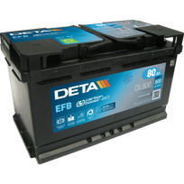 Akumuliatorius DETA EFB DL800 80AH 800A