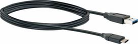 Kabel USB Schwaiger USB-A - USB-C 1 m Black (CK3141533) | CK3141533 | 4004005010992