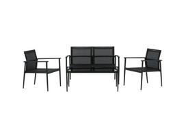 Sodo baldų komplektas „Break“ stalas, sofa ir 2 kėdės