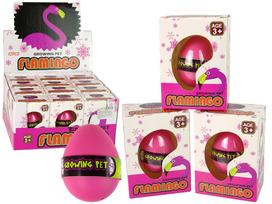 Vandenyje augantis flamingo kiaušinis 6 cm rožinis